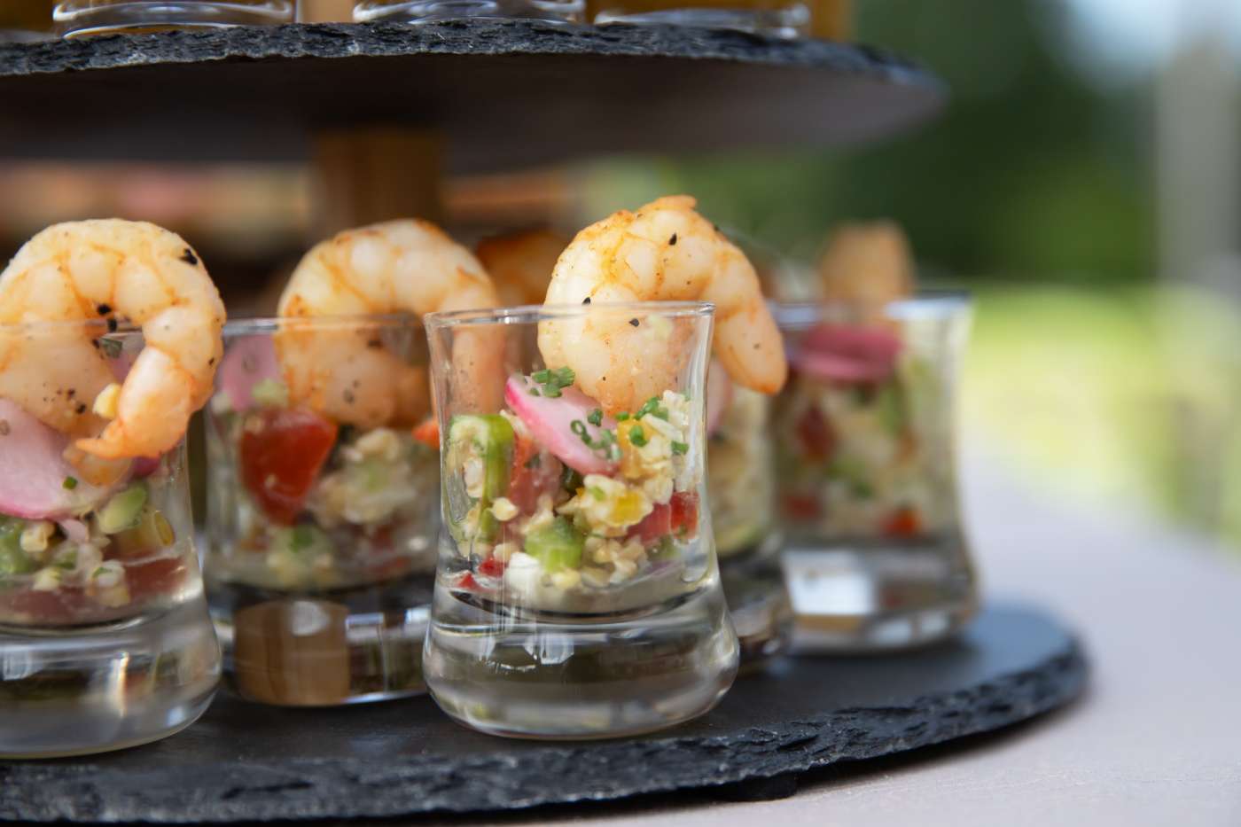 Verrine avocat crevette